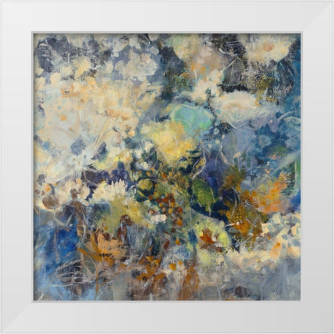 Russian Floral White Modern Wood Framed Art Print by Maas, Jodi