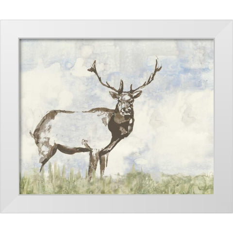 Wild Call II White Modern Wood Framed Art Print by Goldberger, Jennifer