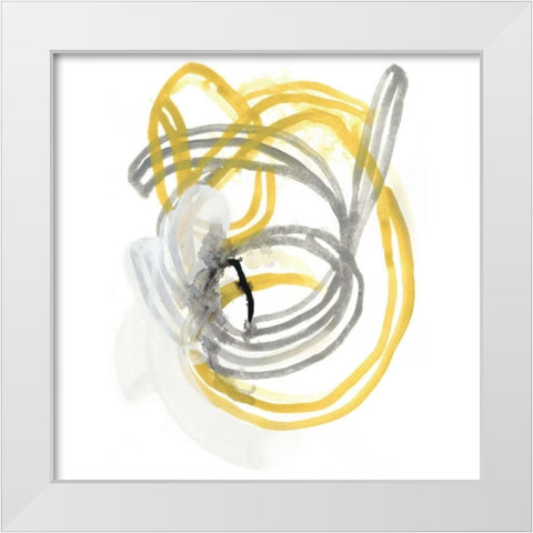 String Orbit I White Modern Wood Framed Art Print by Vess, June Erica