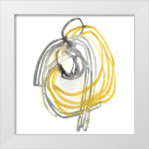 String Orbit II White Modern Wood Framed Art Print by Vess, June Erica