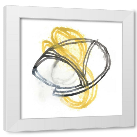 String Orbit VI White Modern Wood Framed Art Print by Vess, June Erica