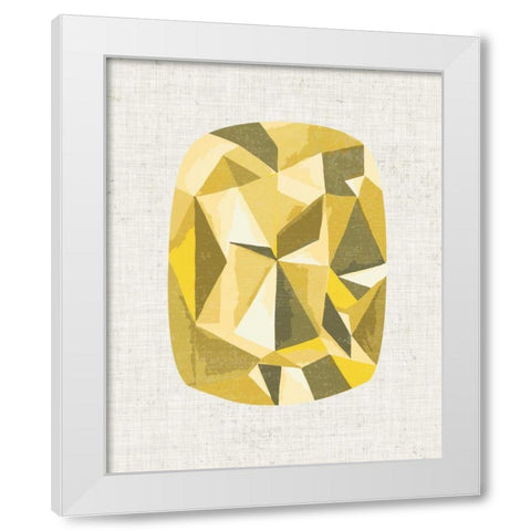 Bijou I White Modern Wood Framed Art Print by Zarris, Chariklia