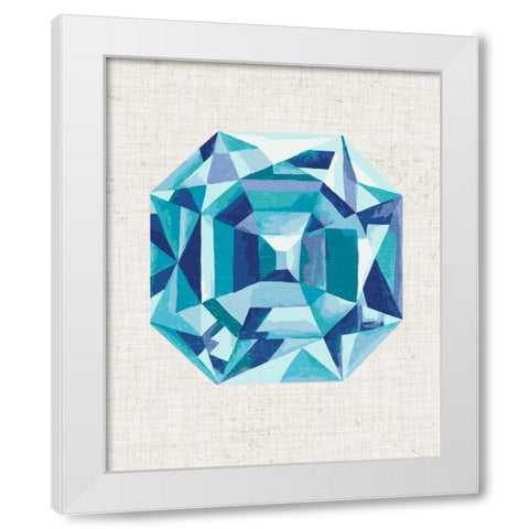 Bijou III White Modern Wood Framed Art Print by Zarris, Chariklia