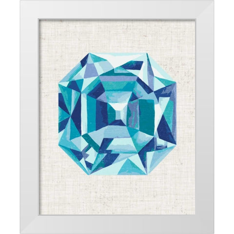 Bijou III White Modern Wood Framed Art Print by Zarris, Chariklia