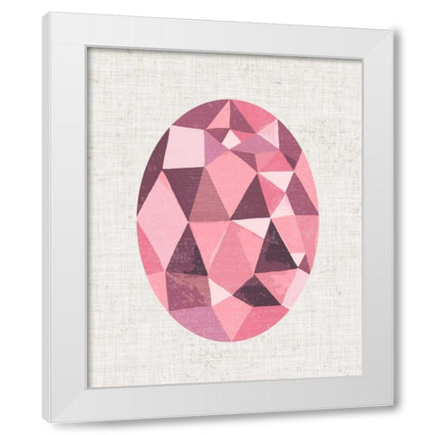 Bijou IV White Modern Wood Framed Art Print by Zarris, Chariklia