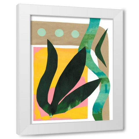 South Beach I White Modern Wood Framed Art Print by Stramel, Renee W.