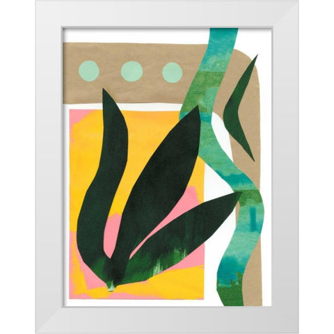 South Beach I White Modern Wood Framed Art Print by Stramel, Renee W.