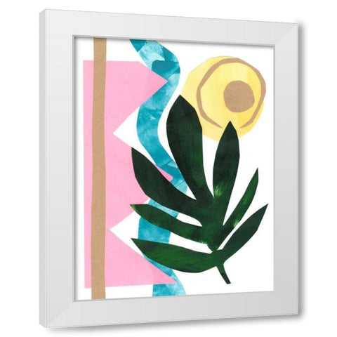 South Beach III White Modern Wood Framed Art Print by Stramel, Renee W.