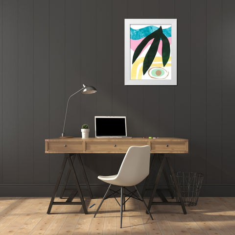 South Beach IV White Modern Wood Framed Art Print by Stramel, Renee W.