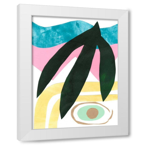 South Beach IV White Modern Wood Framed Art Print by Stramel, Renee W.