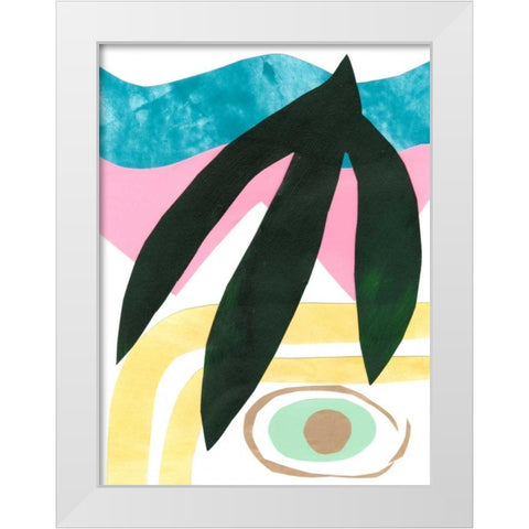 South Beach IV White Modern Wood Framed Art Print by Stramel, Renee W.