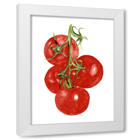 Watercolor Veggie IV White Modern Wood Framed Art Print by McCavitt, Naomi