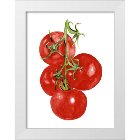 Watercolor Veggie IV White Modern Wood Framed Art Print by McCavitt, Naomi
