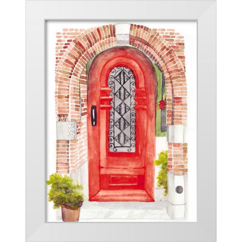 Warm Welcome VI White Modern Wood Framed Art Print by McCavitt, Naomi