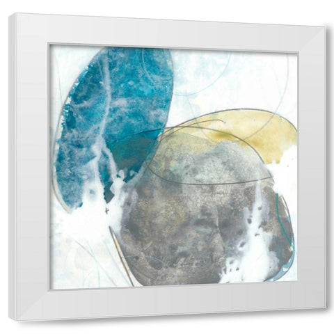 Stone Sweep II White Modern Wood Framed Art Print by Vess, June Erica