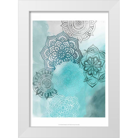 Ink Blot Mandala I White Modern Wood Framed Art Print by Popp, Grace