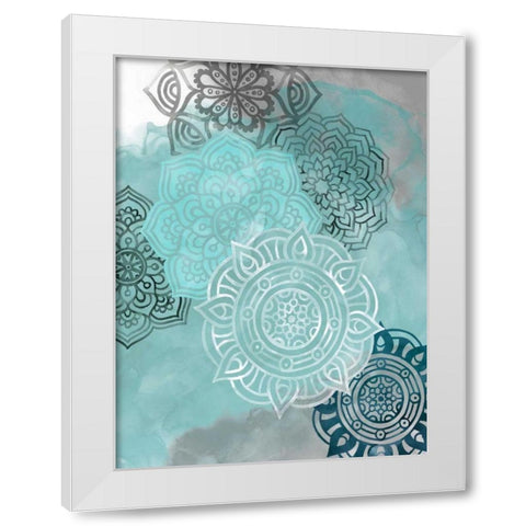Ink Blot Mandala II White Modern Wood Framed Art Print by Popp, Grace