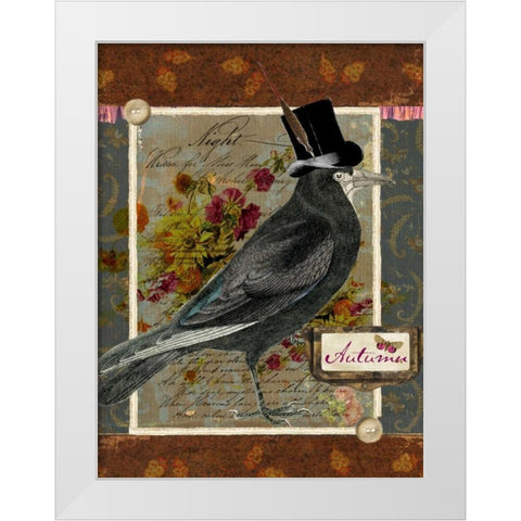 Collected Autumn I White Modern Wood Framed Art Print by Lloyd, Sandy