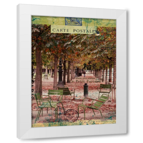 Collected Autumn IV White Modern Wood Framed Art Print by Lloyd, Sandy