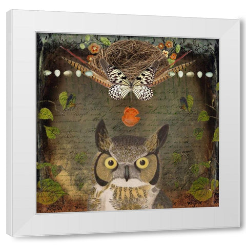 Collected Autumn VI White Modern Wood Framed Art Print by Lloyd, Sandy