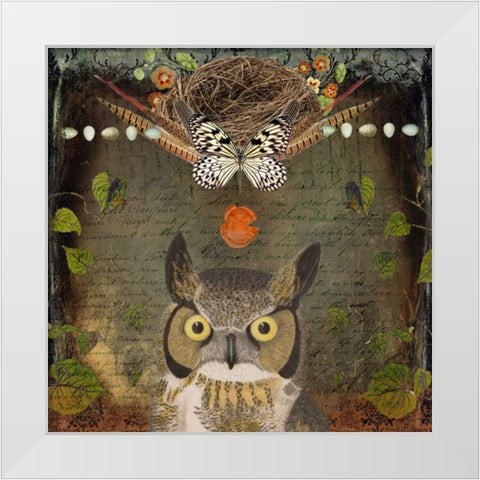 Collected Autumn VI White Modern Wood Framed Art Print by Lloyd, Sandy