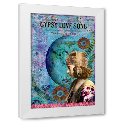 Moon Dance White Modern Wood Framed Art Print by Lloyd, Sandy