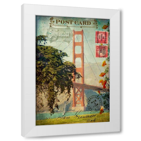 San Francisco, CA White Modern Wood Framed Art Print by Lloyd, Sandy