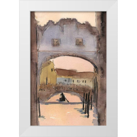 Venice Watercolors VII White Modern Wood Framed Art Print by Dixon, Samuel