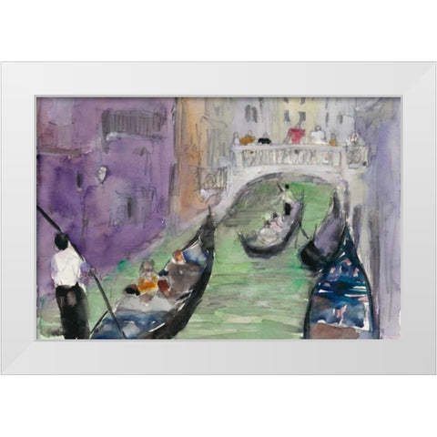 Venice Watercolors IX White Modern Wood Framed Art Print by Dixon, Samuel