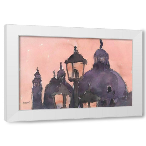 Venice Watercolors XI White Modern Wood Framed Art Print by Dixon, Samuel