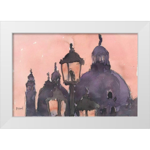 Venice Watercolors XI White Modern Wood Framed Art Print by Dixon, Samuel