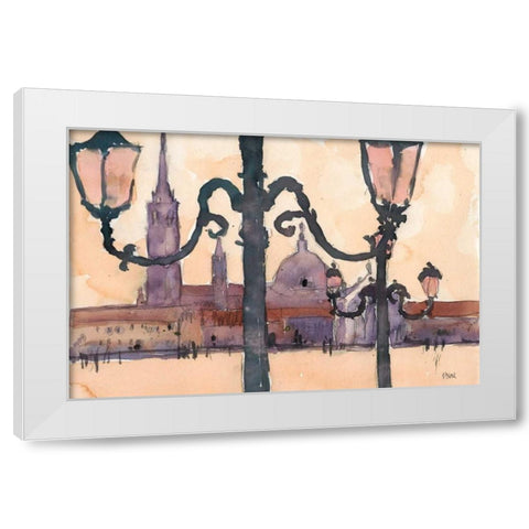 Venice Watercolors XII White Modern Wood Framed Art Print by Dixon, Samuel