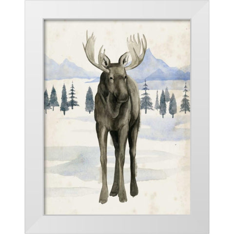 Alaskan Wilderness I White Modern Wood Framed Art Print by Popp, Grace