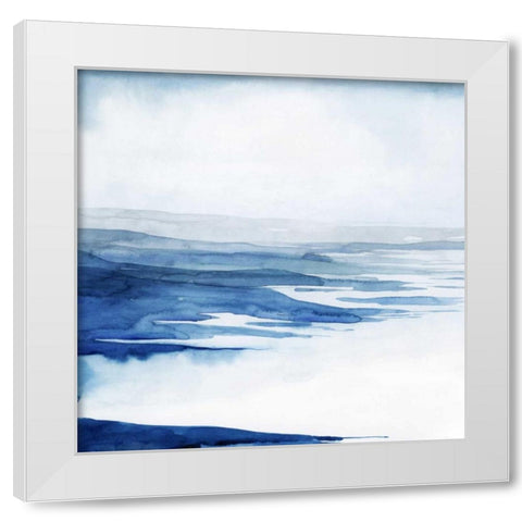 Crystallized Lagoon I White Modern Wood Framed Art Print by Popp, Grace