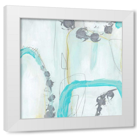 End Game I White Modern Wood Framed Art Print by Vess, June Erica