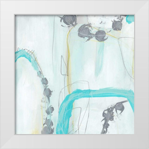 End Game I White Modern Wood Framed Art Print by Vess, June Erica