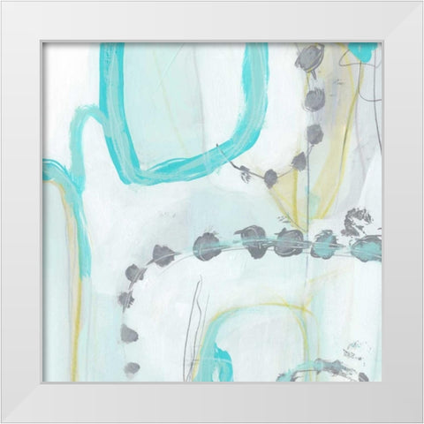 End Game III White Modern Wood Framed Art Print by Vess, June Erica