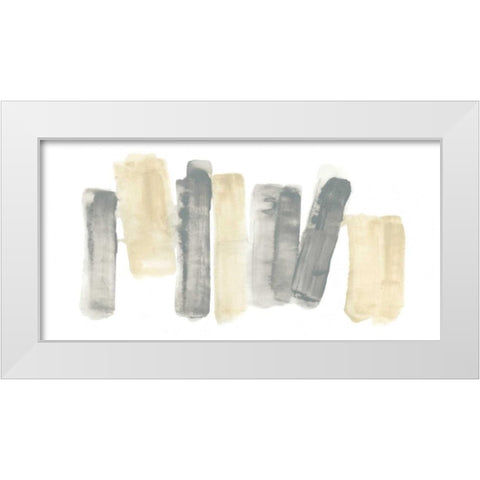 Neutral Sentry I White Modern Wood Framed Art Print by Vess, June Erica