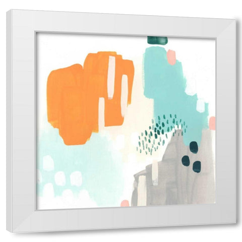 Precept I White Modern Wood Framed Art Print by Vess, June Erica