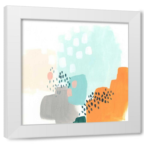 Precept III White Modern Wood Framed Art Print by Vess, June Erica