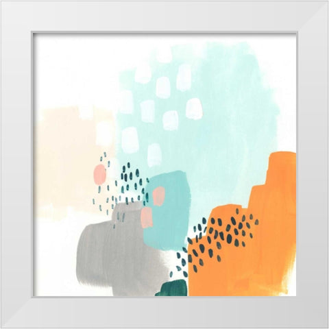 Precept III White Modern Wood Framed Art Print by Vess, June Erica