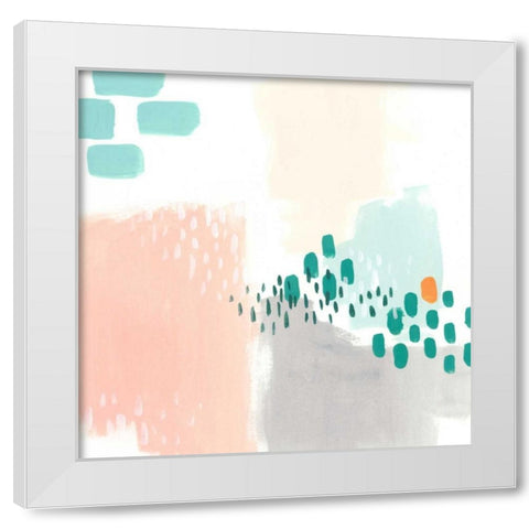 Precept IV White Modern Wood Framed Art Print by Vess, June Erica