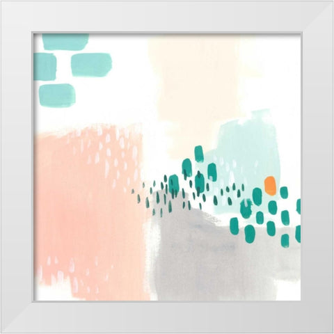 Precept IV White Modern Wood Framed Art Print by Vess, June Erica