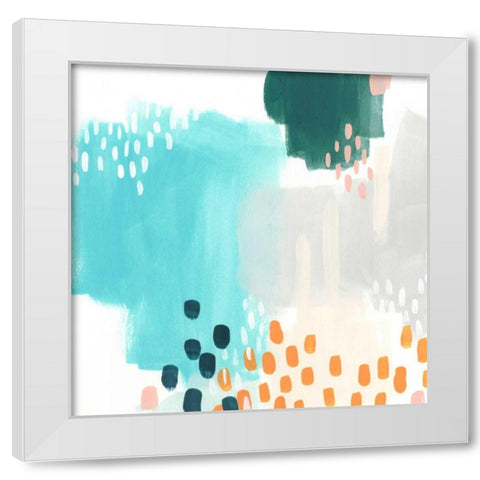 Precept VI White Modern Wood Framed Art Print by Vess, June Erica