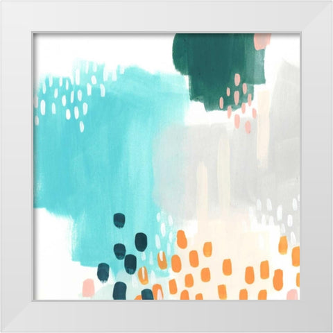 Precept VI White Modern Wood Framed Art Print by Vess, June Erica