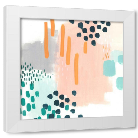 Precept VII White Modern Wood Framed Art Print by Vess, June Erica