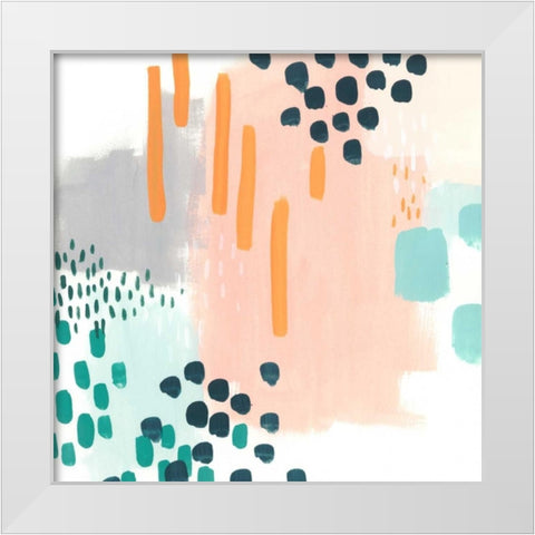 Precept VII White Modern Wood Framed Art Print by Vess, June Erica