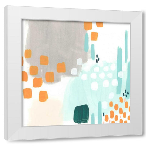 Precept VIII White Modern Wood Framed Art Print by Vess, June Erica