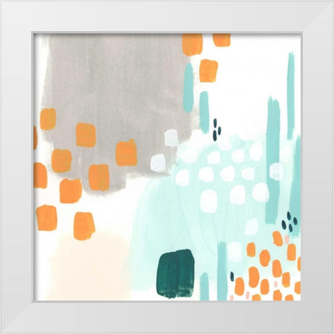 Precept VIII White Modern Wood Framed Art Print by Vess, June Erica
