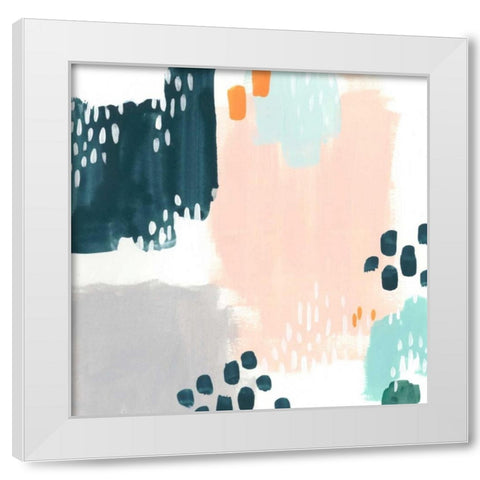 Precept IX White Modern Wood Framed Art Print by Vess, June Erica